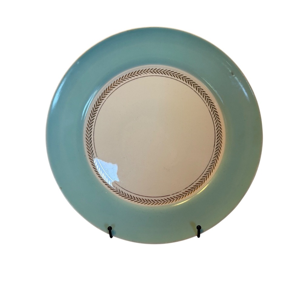 Limoges-American Federal aqua green with 22 karat gold accents era 1940s – 1950s